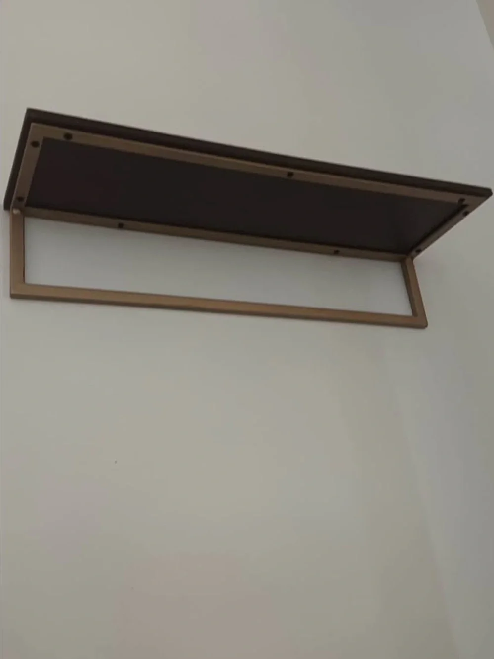 24x7 Modern Bronze and Brown Wall Shelf - Decorative Floating Display
